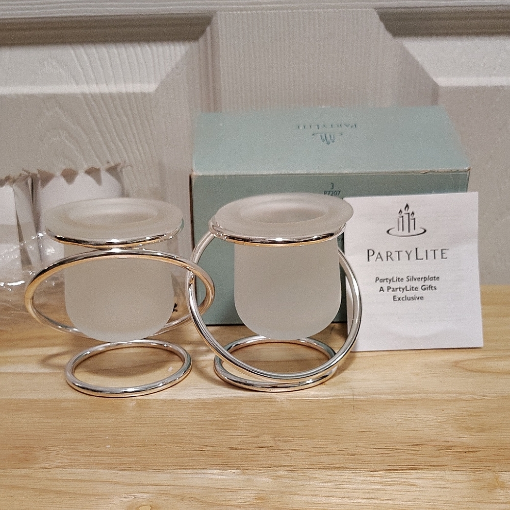 PartyLite Silver Plate Gemini.
